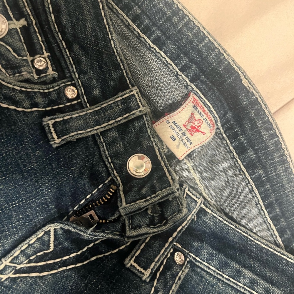 CUTEST RHINESTONE TRUE RELIGION JEANS